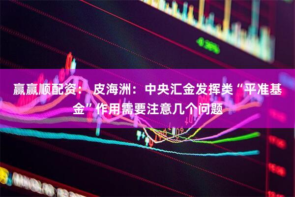 赢赢顺配资： 皮海洲：中央汇金发挥类“平准基金”作用需要注意几个问题
